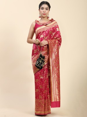 Treditional Look Woven Design Banarasi silk saree