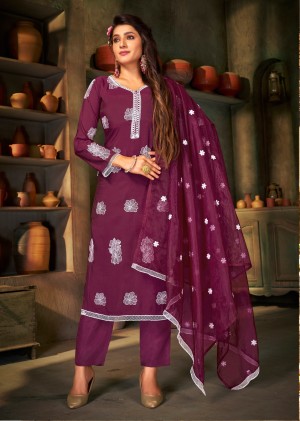 Three Piece Concept Kurti With Pent With Dupatta