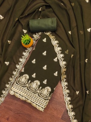 Pure Georgette Work Salwar Suit Material