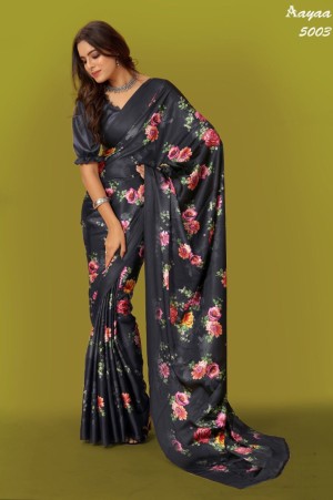 Japan Satin Casual Wear Digital Printed Saree