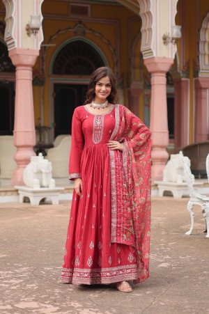 Gown With Dupatta Collection