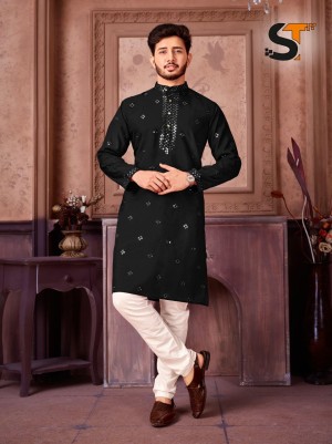 Traditional beautiful occasions cotton maroon kurta pajama