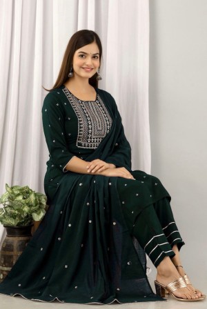Presenting beautiful designer rayon black suit set