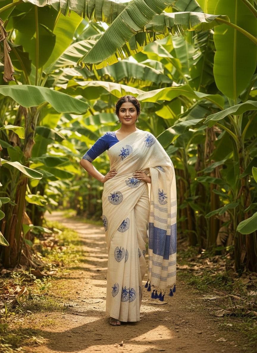 Original pure mysore silk blue saree
