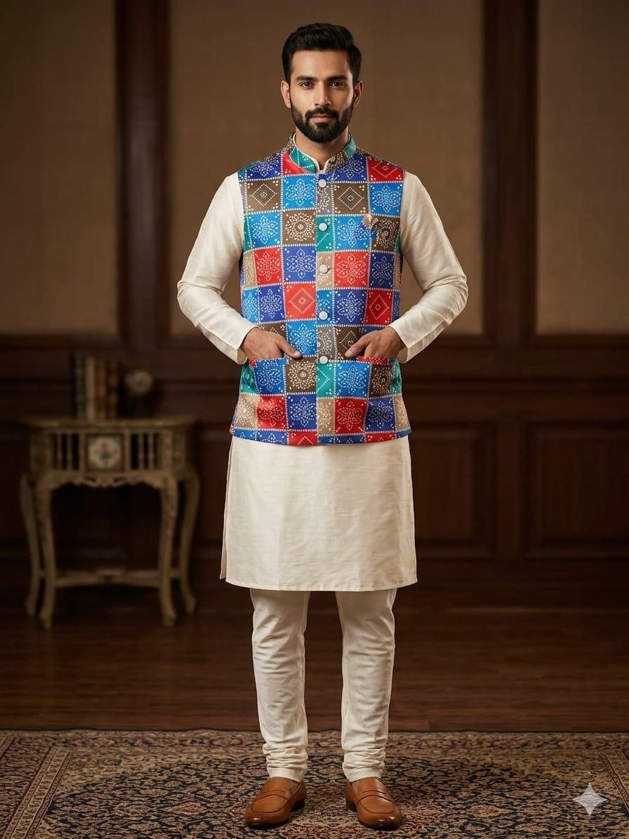 Presenting malai satin blue kurta pajama