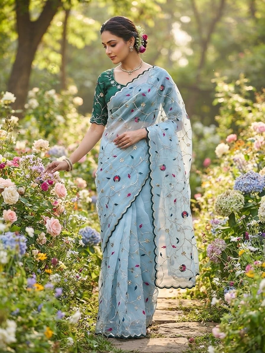 Collection varry chiffon purple saree